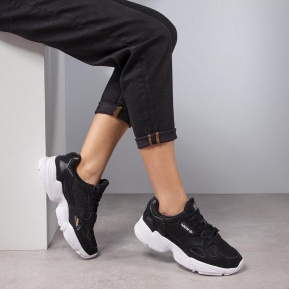 adidas Shoes - Adidas Falcon Sneakers In Core‎ Black/Cloud White Size 9